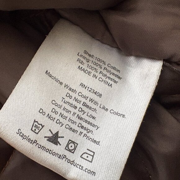 Mens Snap On Tools Brown Insulated Hooded Canvas Jacket Size Medium 123408 - Picture 9 of 11